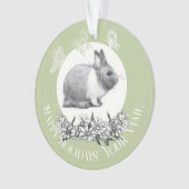 Vloeiend konijn ornament (voorkant)