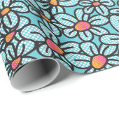 Vloeiend Pop Aqua-opvulpapier Cadeaupapier (Rol Hoek)