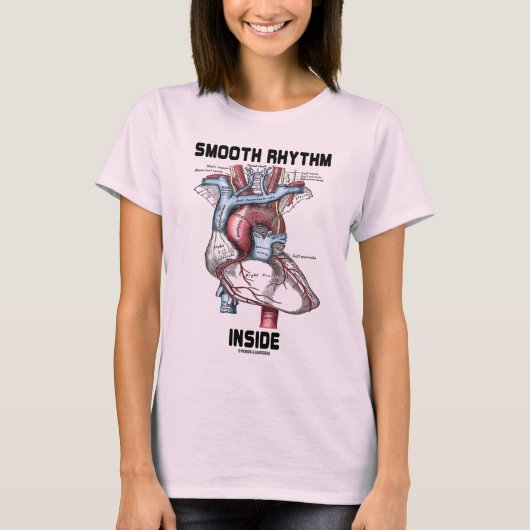 Vloeiend ritme binnenin (medisch anatomisch hart) t-shirt (Voorkant)
