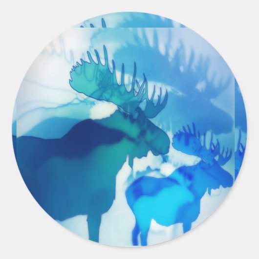 vloeiend ronde sticker (Voorkant)