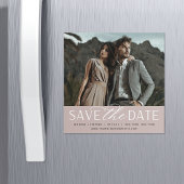 Vloeiend script | Foto Save the Date Magnet