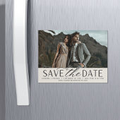 Vloeiend script | Foto Save the Date Magnet