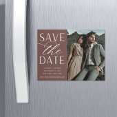 Vloeiend script | Foto Save the Date Magnet