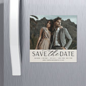 Vloeiend script | Foto Save the Date Magnet