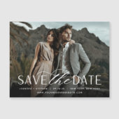 Vloeiend script | Horizontale foto slaat de datum  (Voorkant)