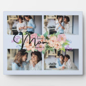 Vloeiend script je moeder 4 Foto Collage Fotoplaat (Voorkant)