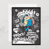 Vloeiend, smack - Collage Briefkaart (Voorkant / Achterkant)