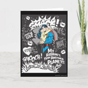 Vloeiend, smack - Collage Kaart