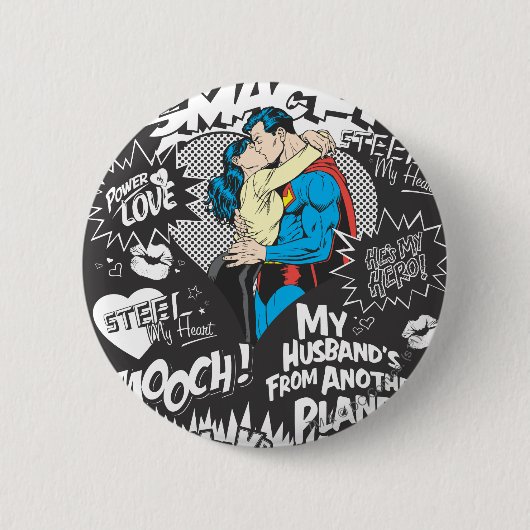 Vloeiend, smack - Collage Ronde Button 5,7 Cm (Voorkant)