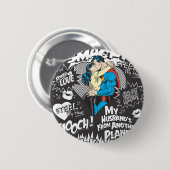 Vloeiend, smack - Collage Ronde Button 5,7 Cm (Voorkant /achterkant)