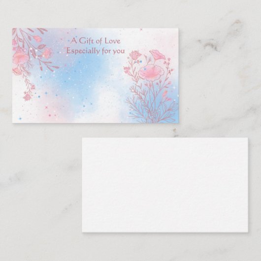 Vloeiend Visitekaartje met ventilatorventilator (Voorkant / Achterkant)