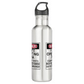 Vloeiend werkgebied waterfles  (Voorkant)