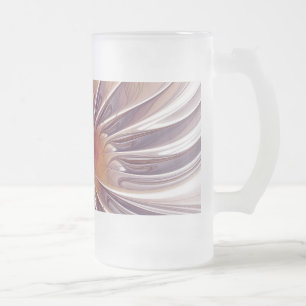 Vloeiende abstracte fractale kunst matglas bierpul