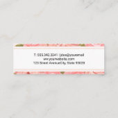 Vloeiende achtergrond mini visitekaartje (Achterkant)