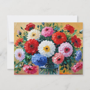 Vloeiende Art Print Briefkaart