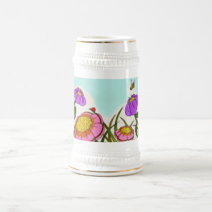 Vloeiende beemdweit bierpul