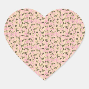 Vloeiende bogen hart sticker