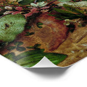 Vloeiende boskolonafwerking perfect poster (Hoek)