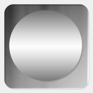 Vloeiende cirkelvormige cirkelsticker vierkante sticker