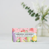 Vloeiende Drinken | Groenten en fruit Visitekaartje (Staand voorkant)