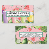 Vloeiende Drinken | Groenten en fruit Visitekaartje (Voorkant / Achterkant)