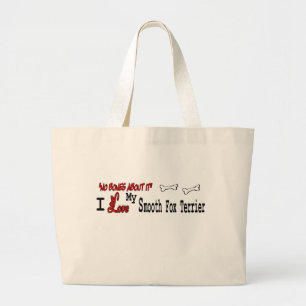 Vloeiende Fox Terrier-cadeautjes Grote Tote Bag