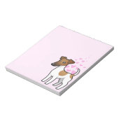 Vloeiende fox terrier Love Notitieblok (Gedraaid)