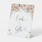 Vloeiende Kaarten en Waterverven van elegant Reclamebord Met Voetstuk (Voorkant)