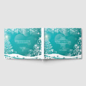 Vloeiende kerstsnowflakes gastenboek (Volledig)