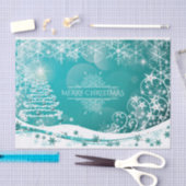 Vloeiende kerstsnowflakes tissuepapier (Craft)