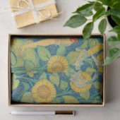 Vloeiende kindervrouw in zonnebloempitten tissuepapier (Geschenk)