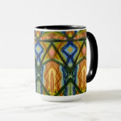 Vloeiende lijnen mok (Voorkant rechts)