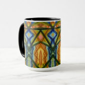 Vloeiende lijnen mok (Voorkant links)