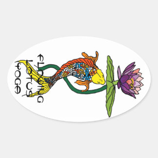 Vloeiende Lotus Yoga Sticker