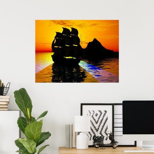 Vloeiende maaltijden poster (Thuiskantoor)