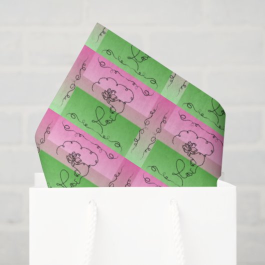 Vloeiende schoonheid Roselle tissuepapier (Cadeauzakje)