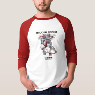 Vloeiende spieren binnen (grijs anatomiehart) t-shirt