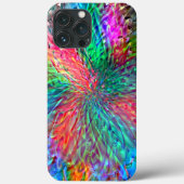 Vloeiende spiraal in overlappende showkleurige vle Case-Mate iPhone case (Achterkant)