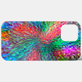 Vloeiende spiraal in overlappende showkleurige vle Case-Mate iPhone case (Achterkant (horizontaal))