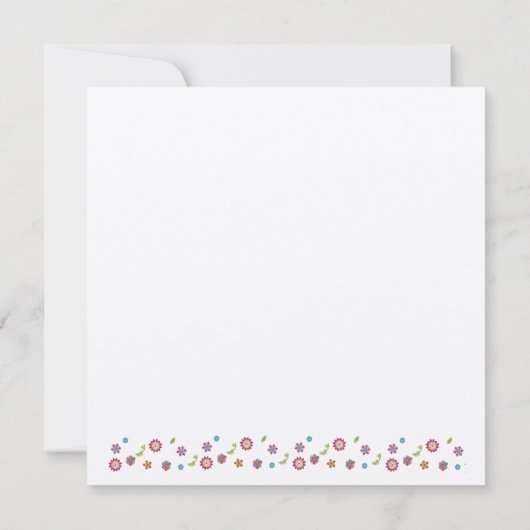 Vloeiende ster van David Save the Date Bat Mitzvah (Achterkant)