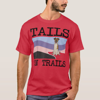 Vloeiende traagheidstaarten op trails Funny Dog Hi T-shirt