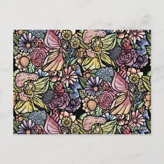 Vloeiende tuintuintuinen briefkaart (Achterkant)