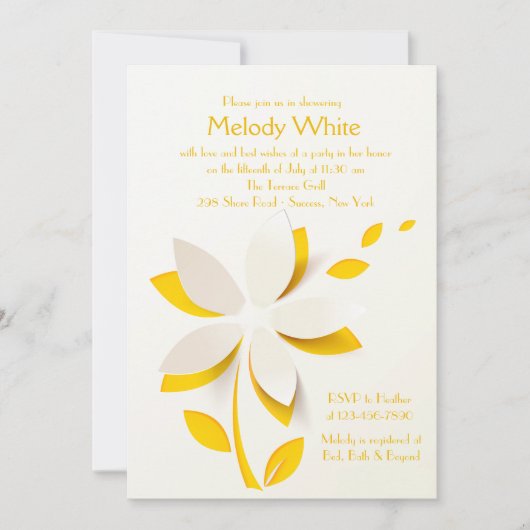 Vloeiende uitnodiging (Voorkant)