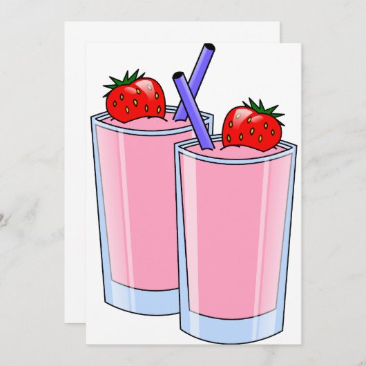 Vloeiende uitnodigingen (Voorkant / Achterkant)