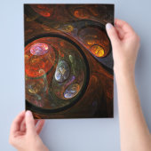 Vloeiende verbinding Abstracte art brochure (Hand)