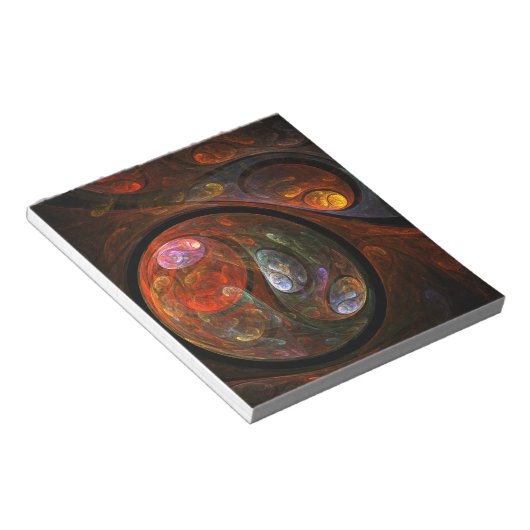 Vloeiende verbinding Abstracte Art-laptop Notitieblok (Schuin)