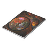 Vloeiende verbinding Abstracte Art-laptop Notitieblok (Gedraaid)