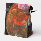 Vloeiende verbinding Abstracte kunst Bedankdoosjes (Achterkant)