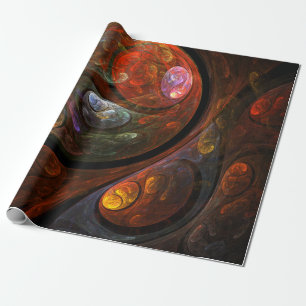 Vloeiende verbinding Abstracte kunst Cadeaupapier