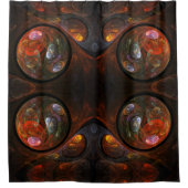 Vloeiende verbinding Abstracte kunst Douchegordijn (Voorkant)